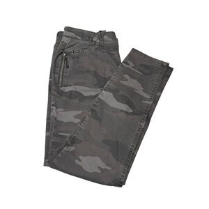 Democracy Ab Technology Freedom Ankle Pants Charcoal Camo Size 6 NWT
